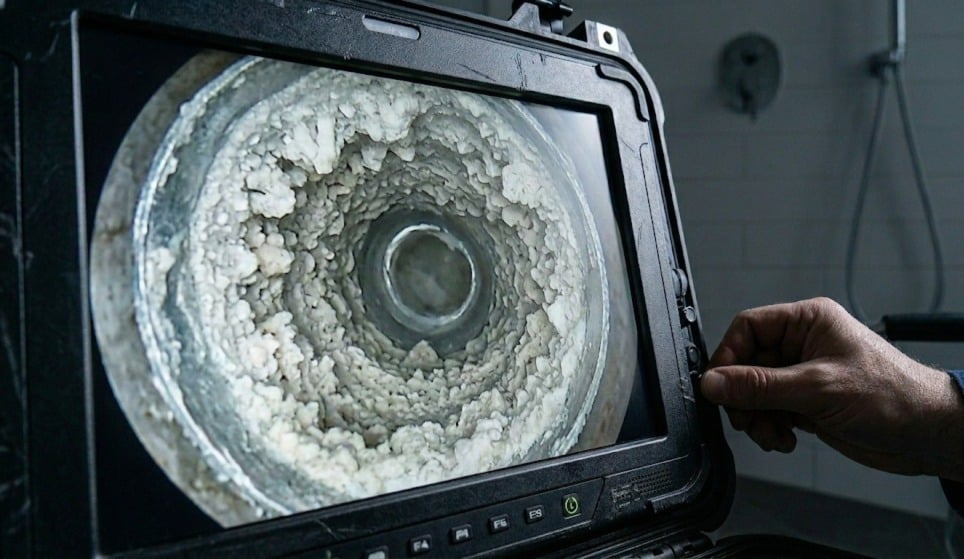 inspección de tuberías con cámara